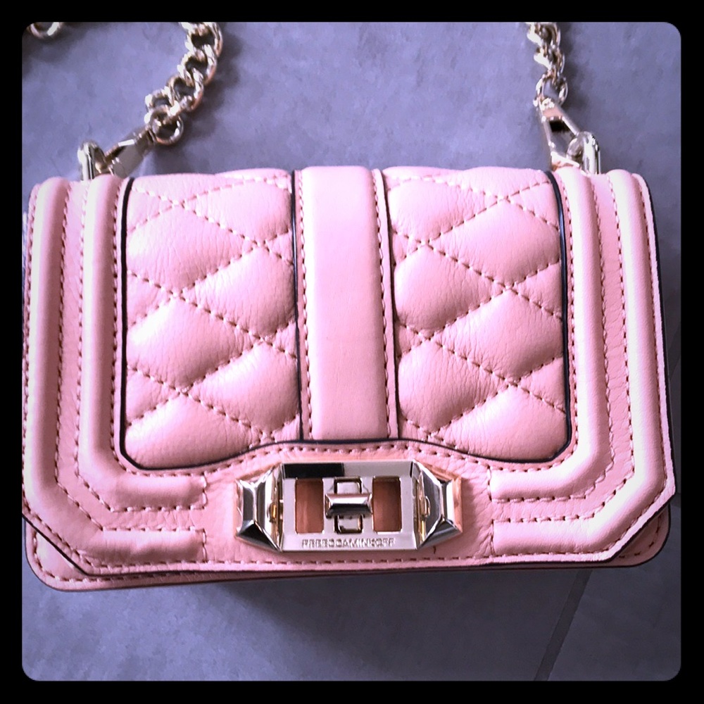 REBECCA MINKOFF  PEACH « LOVE » CROSSBODY MINI BAG